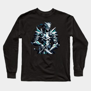 Modern Paladin: Futuristic Knight Long Sleeve T-Shirt